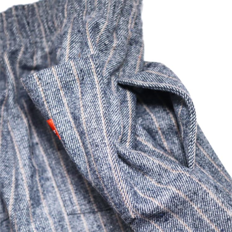 �����եѥ�� Chef Pants Wool Mix Stripe Light Gray