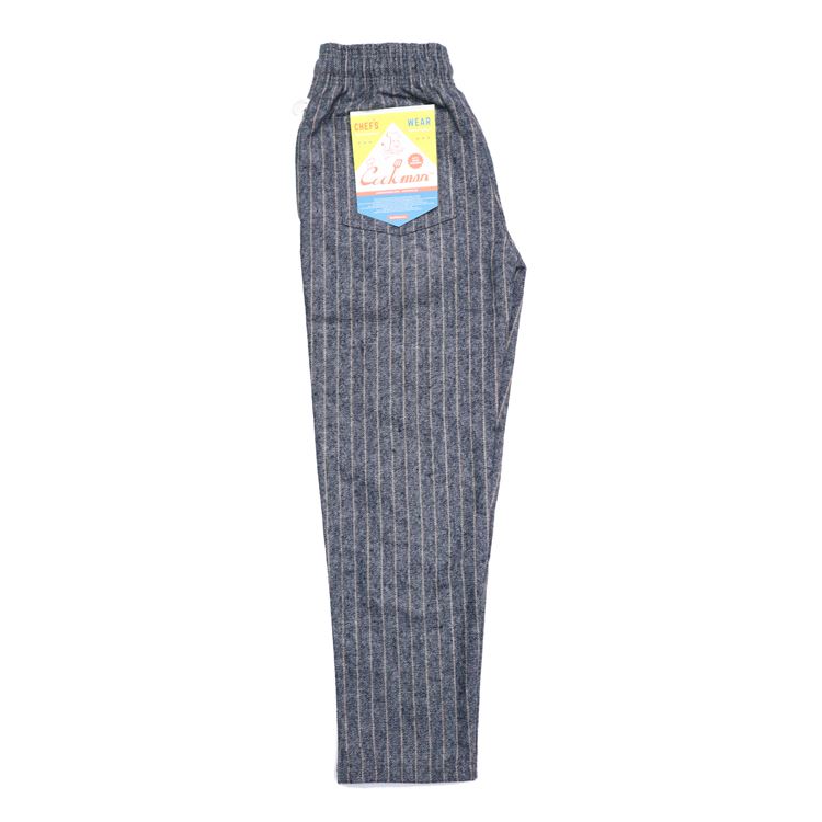 �����եѥ�� Chef Pants Wool Mix Stripe Light Gray