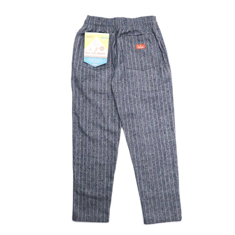 �����եѥ�� Chef Pants Wool Mix Stripe Light Gray