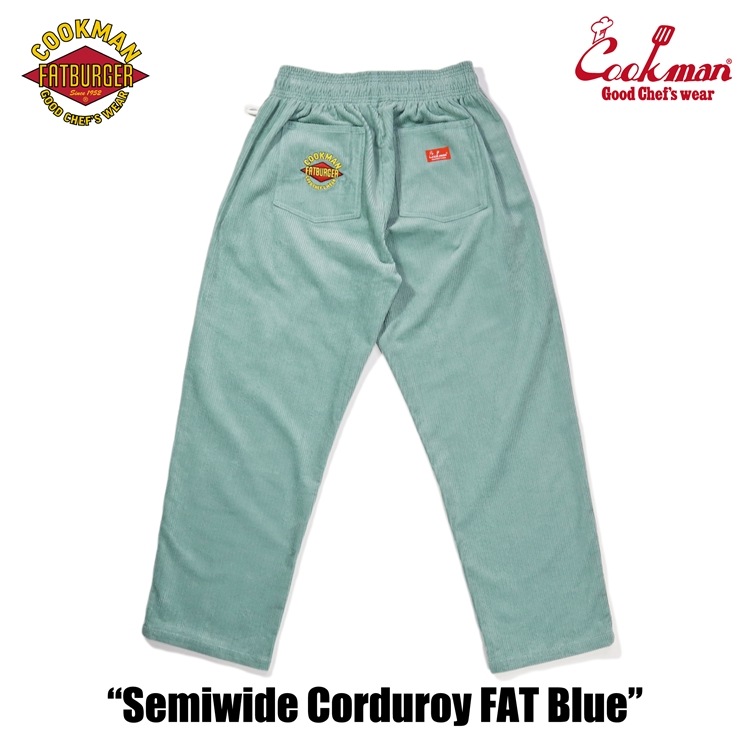 եѥ Chef Pants Semiwide Corduroy FAT Blue