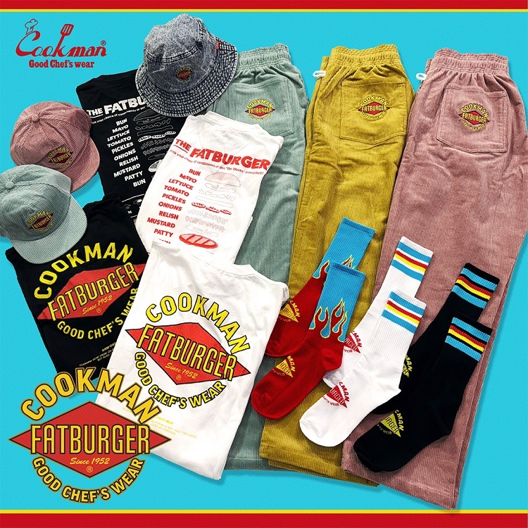 եѥ Chef Pants Semiwide Corduroy FAT Blue