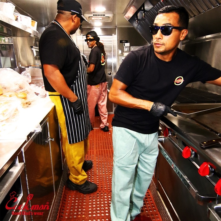 եѥ Chef Pants Semiwide Corduroy FAT Blue