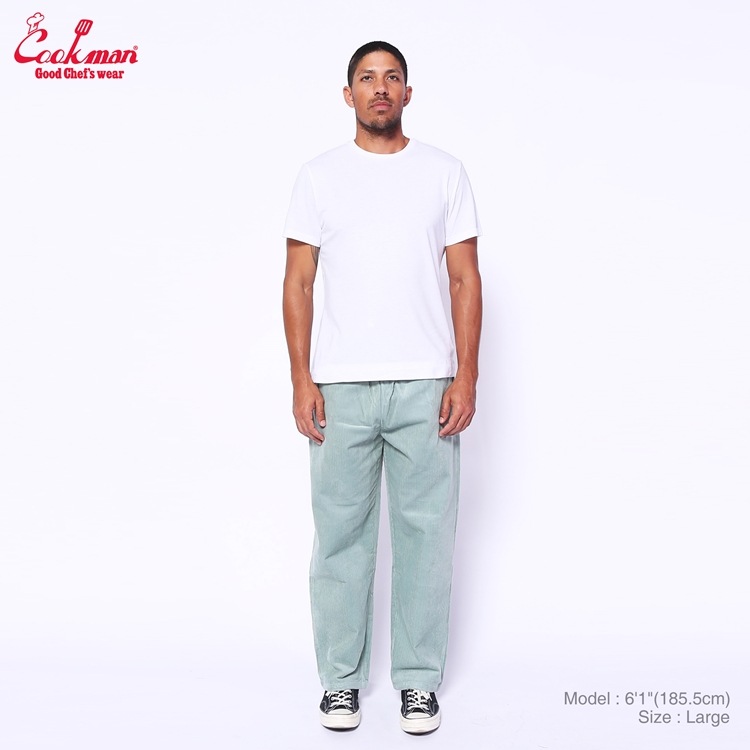 եѥ Chef Pants Semiwide Corduroy FAT Blue