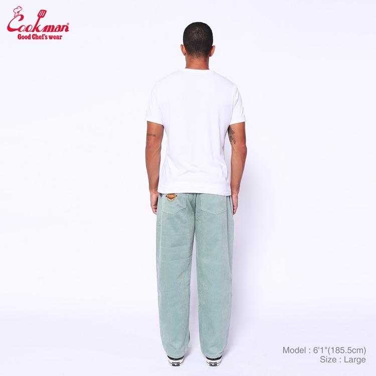 եѥ Chef Pants Semiwide Corduroy FAT Blue