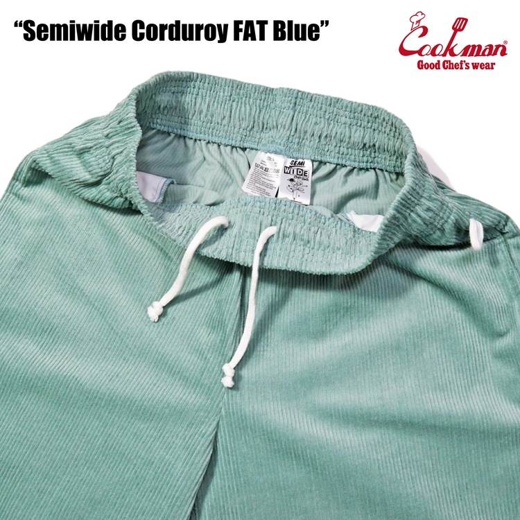 եѥ Chef Pants Semiwide Corduroy FAT Blue