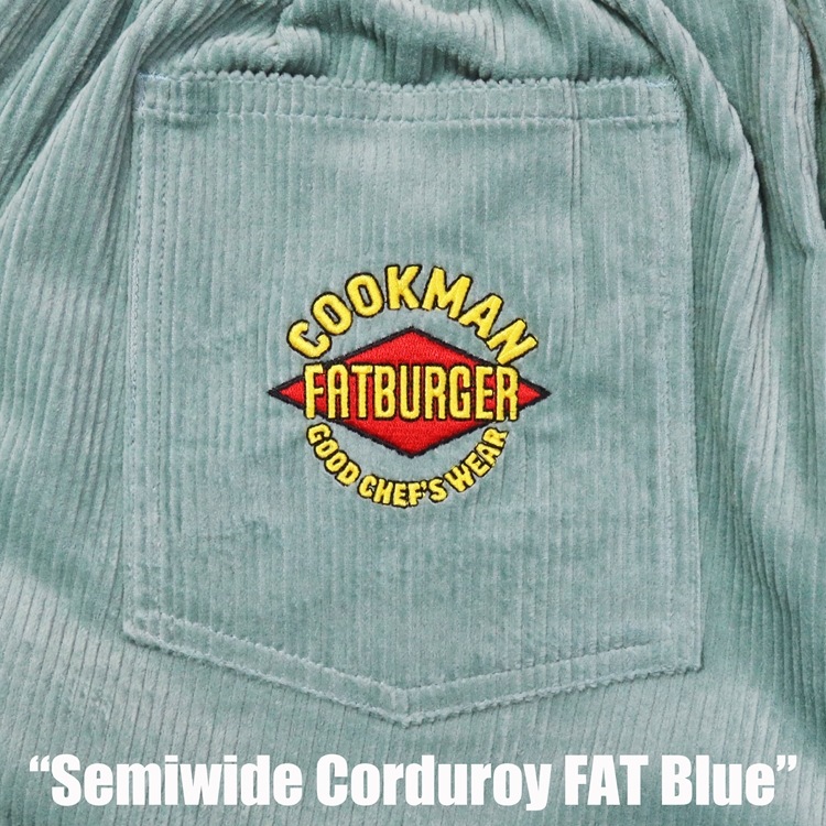 եѥ Chef Pants Semiwide Corduroy FAT Blue