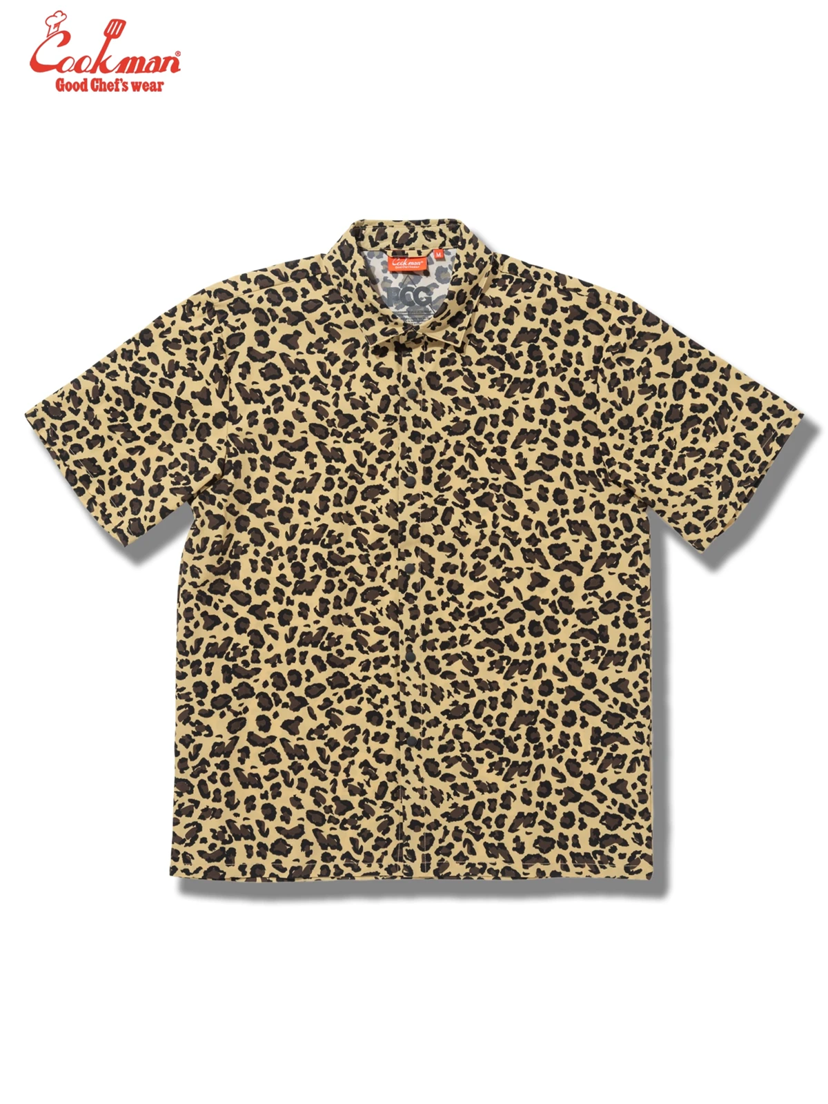 �������� Work Shirts Short Sleeve Light Leopard Beige