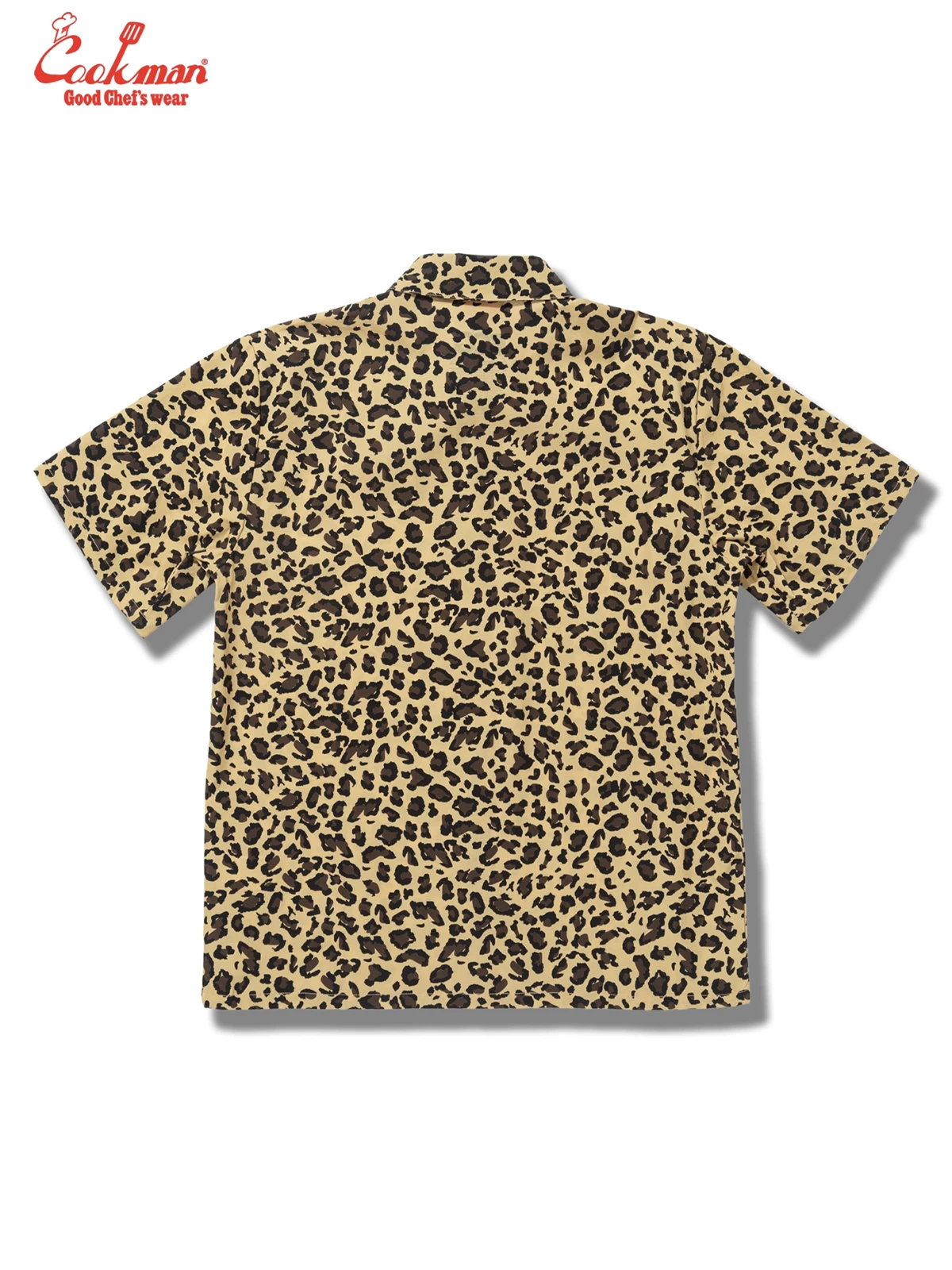 �������� Work Shirts Short Sleeve Light Leopard Beige