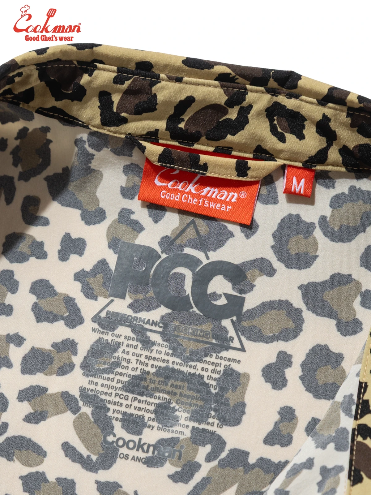 �������� Work Shirts Short Sleeve Light Leopard Beige