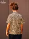 �������� Work Shirts Short Sleeve Light Leopard Beige