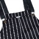 С Fisherman's Bib Overall Stripe Black