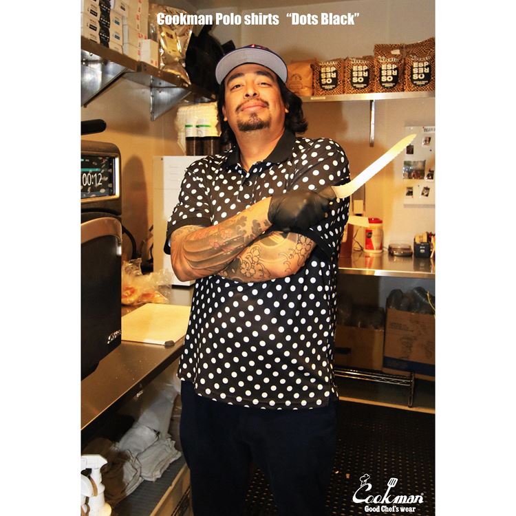 �ݥ������ Polo Shirts Dots Black