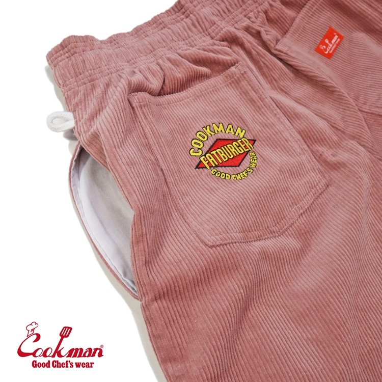 �����եѥ�� Chef Pants Semiwide Corduroy FAT Pink
