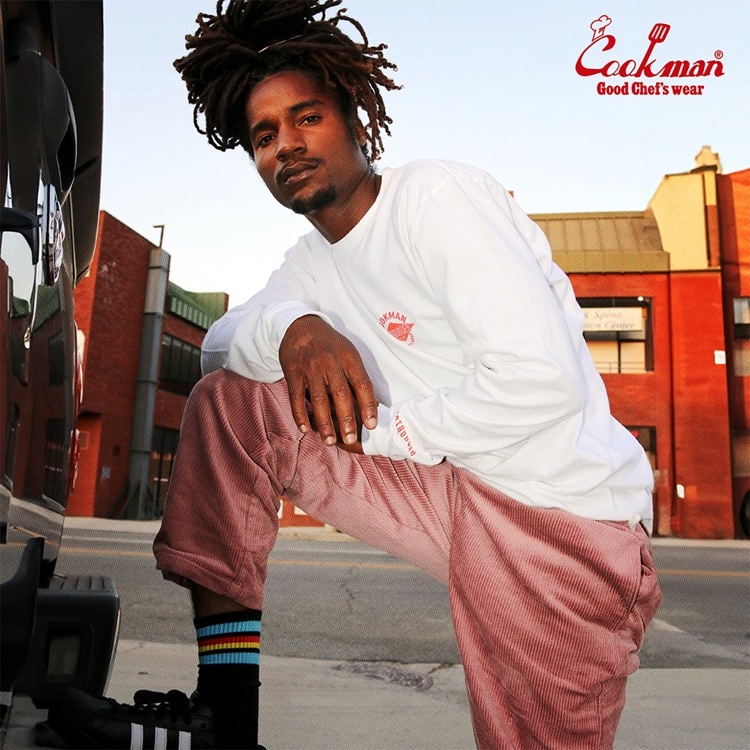 �����եѥ�� Chef Pants Semiwide Corduroy FAT Pink