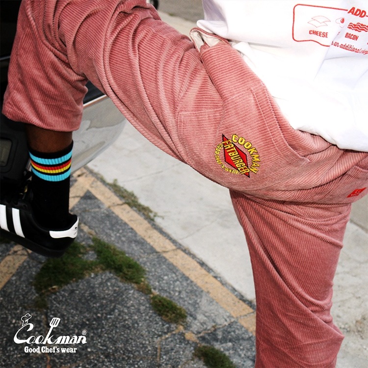 �����եѥ�� Chef Pants Semiwide Corduroy FAT Pink