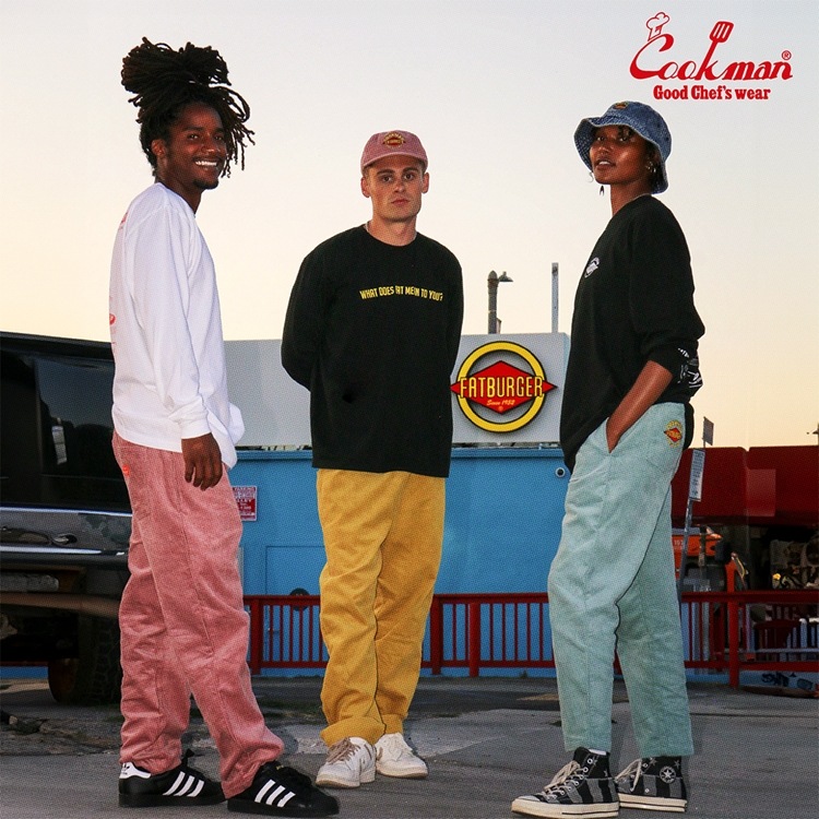 �����եѥ�� Chef Pants Semiwide Corduroy FAT Pink