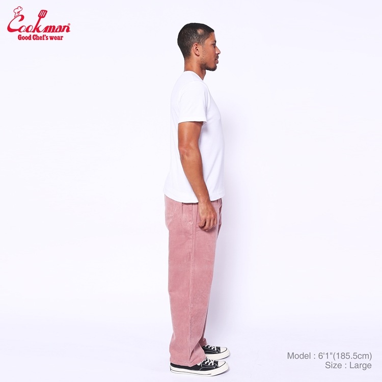 �����եѥ�� Chef Pants Semiwide Corduroy FAT Pink