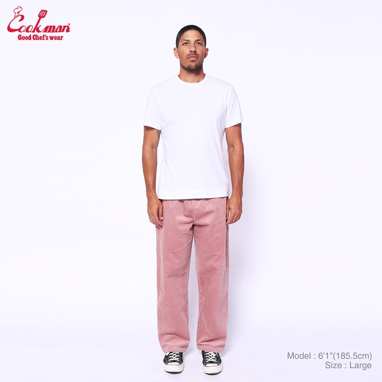 �����եѥ�� Chef Pants Semiwide Corduroy FAT Pink