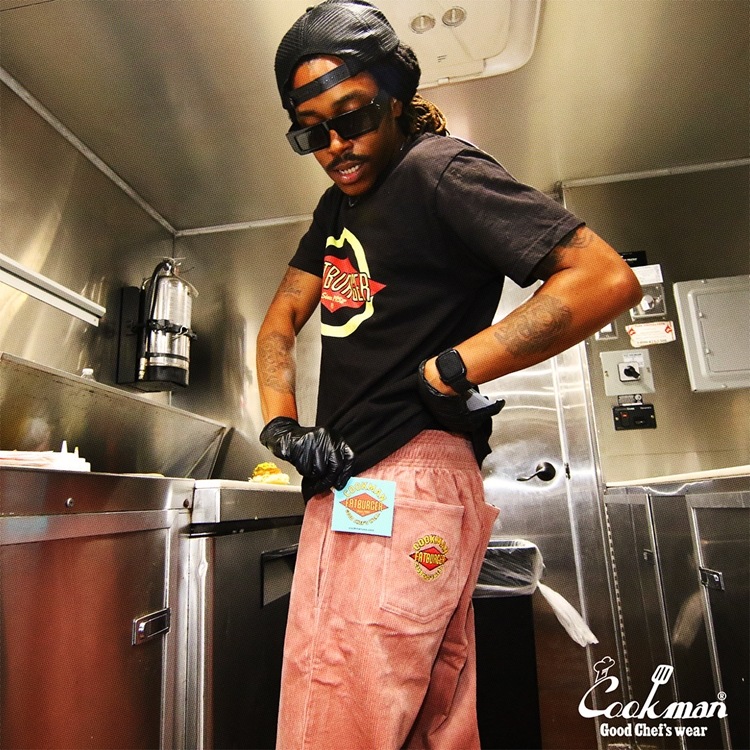 �����եѥ�� Chef Pants Semiwide Corduroy FAT Pink