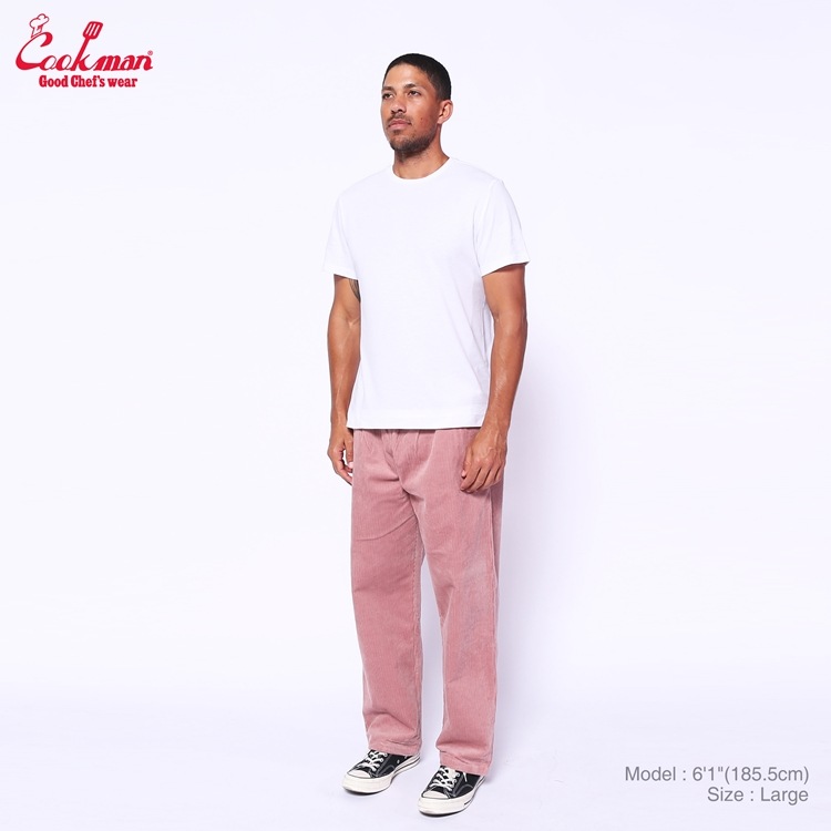 �����եѥ�� Chef Pants Semiwide Corduroy FAT Pink