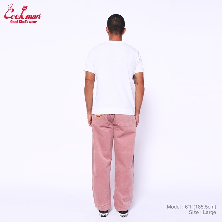 �����եѥ�� Chef Pants Semiwide Corduroy FAT Pink