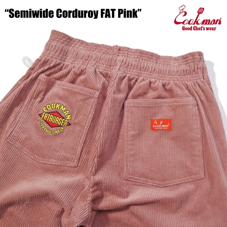 �����եѥ�� Chef Pants Semiwide Corduroy FAT Pink