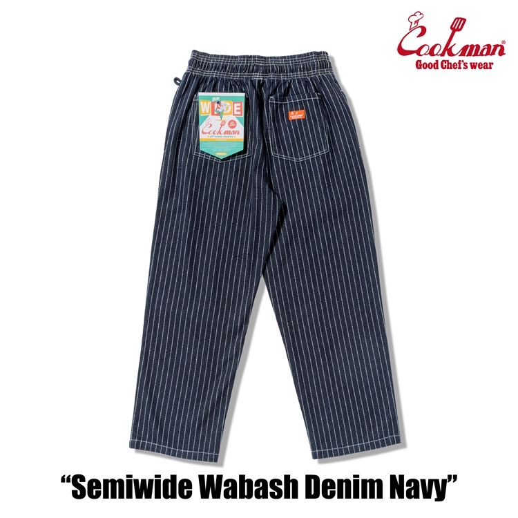�����եѥ�� Chef Pants Semiwide Wabash Denim Navy