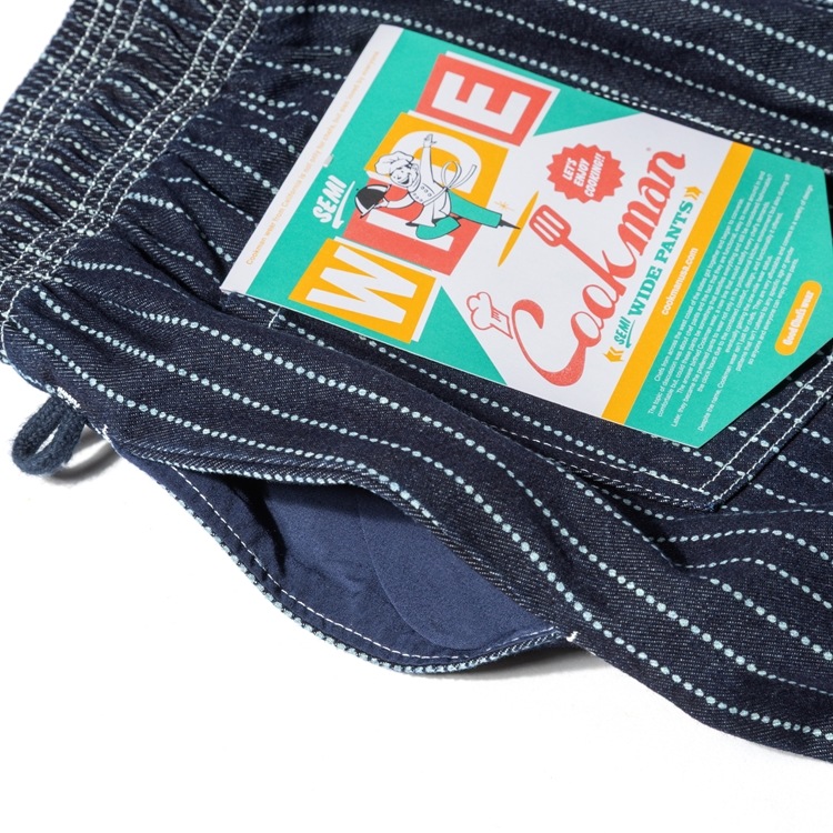 �����եѥ�� Chef Pants Semiwide Wabash Denim Navy