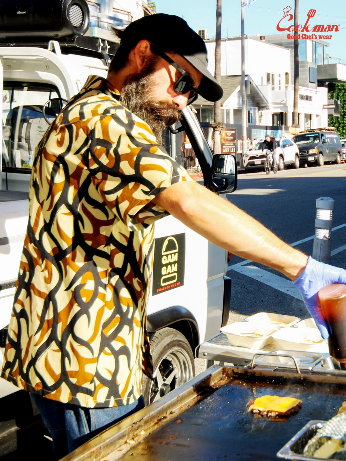 �������� Work Shirts Short Sleeve Light Tribal Camo Beige