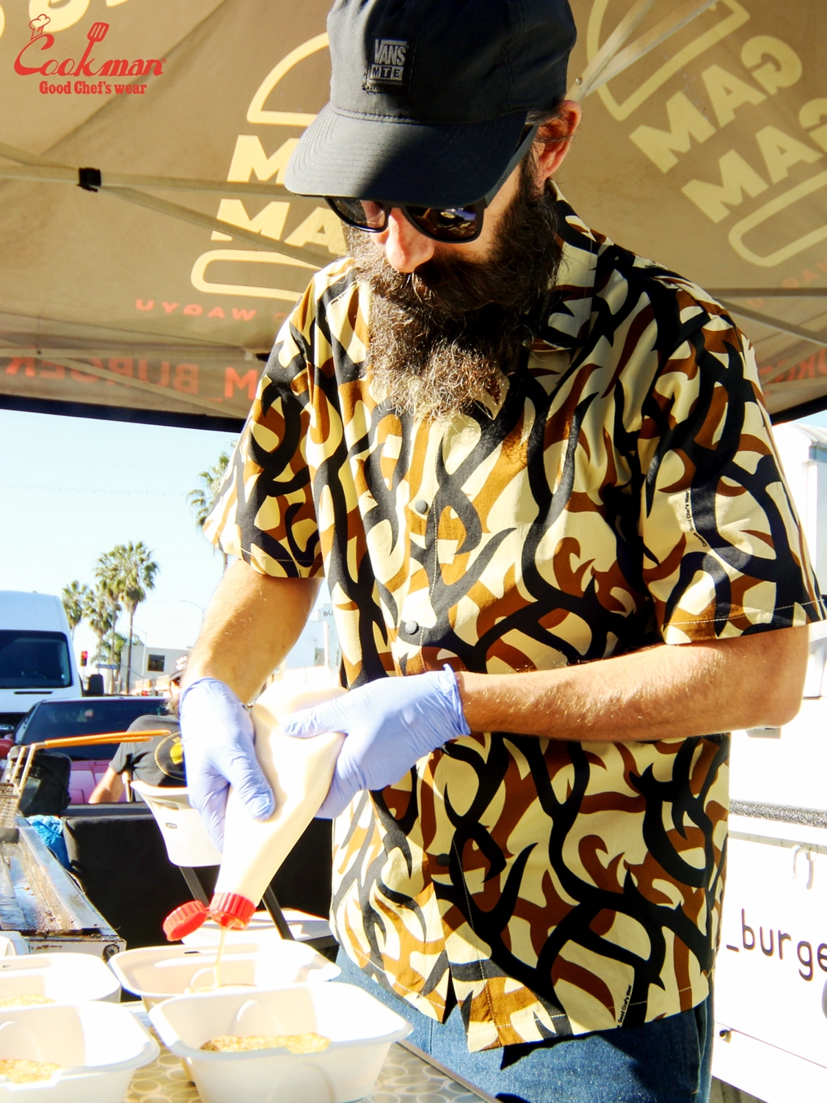 �������� Work Shirts Short Sleeve Light Tribal Camo Beige