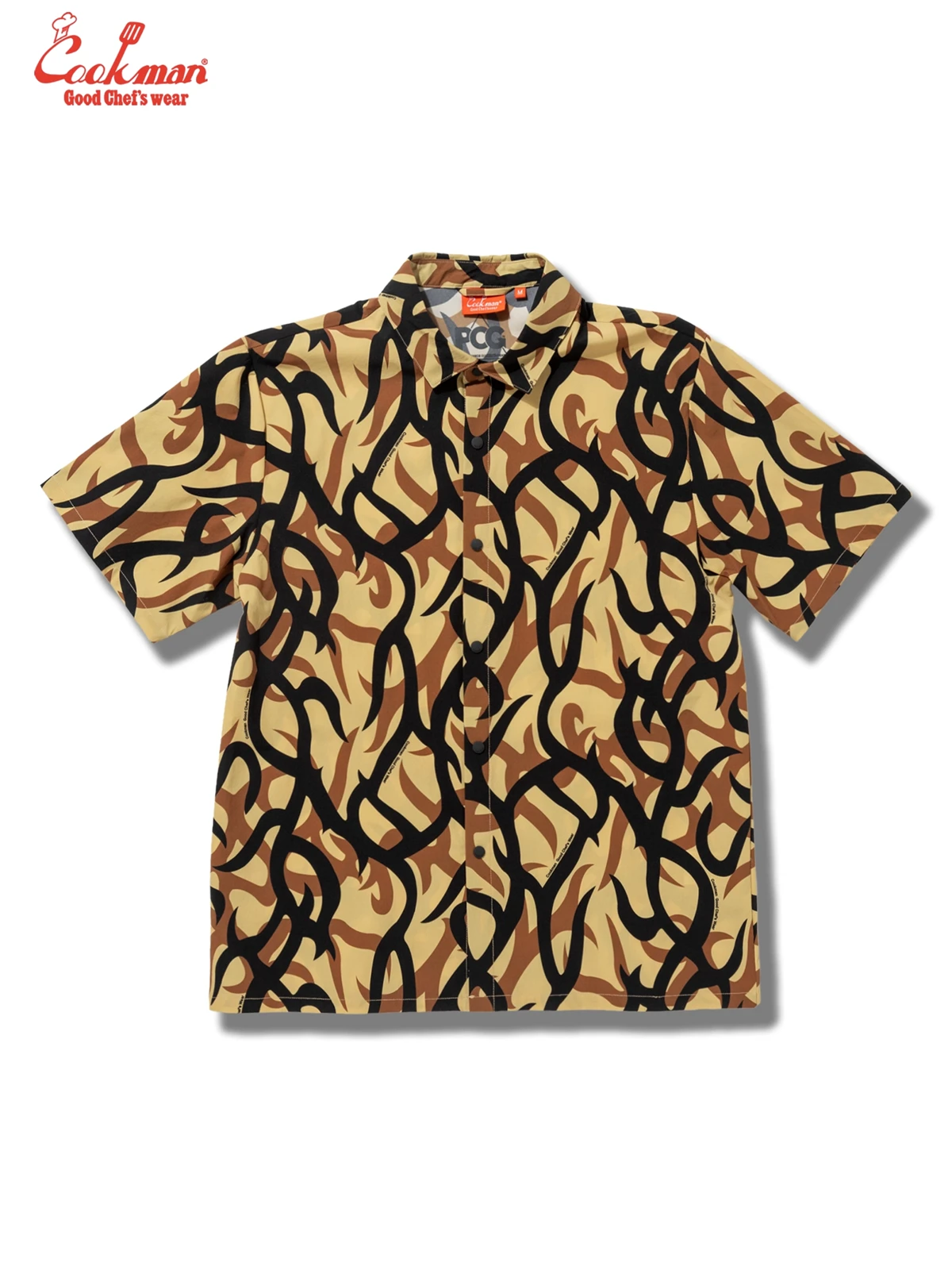 �������� Work Shirts Short Sleeve Light Tribal Camo Beige