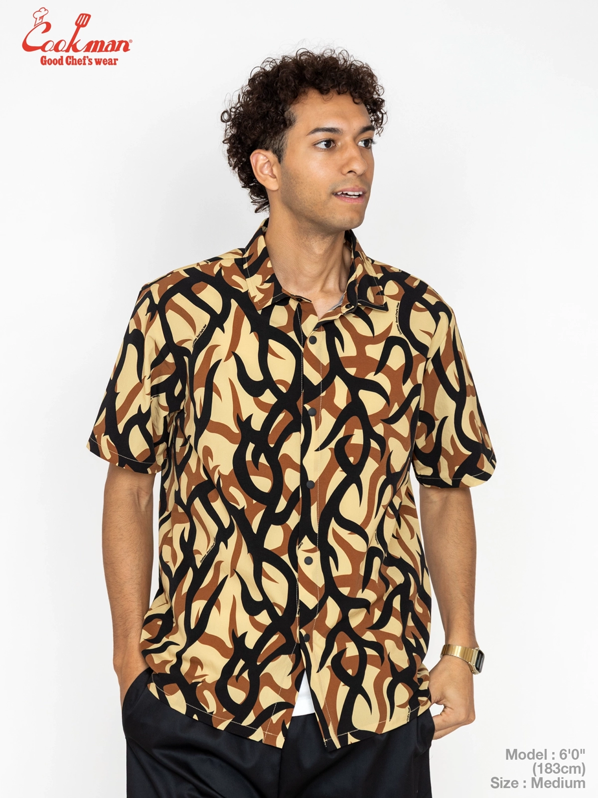 �������� Work Shirts Short Sleeve Light Tribal Camo Beige