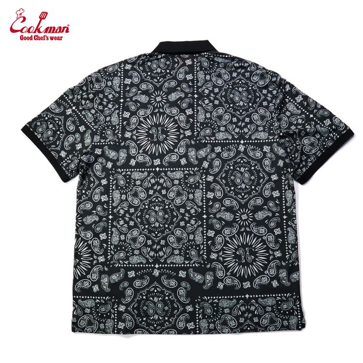 �ݥ������ Polo Shirts Paisley Black