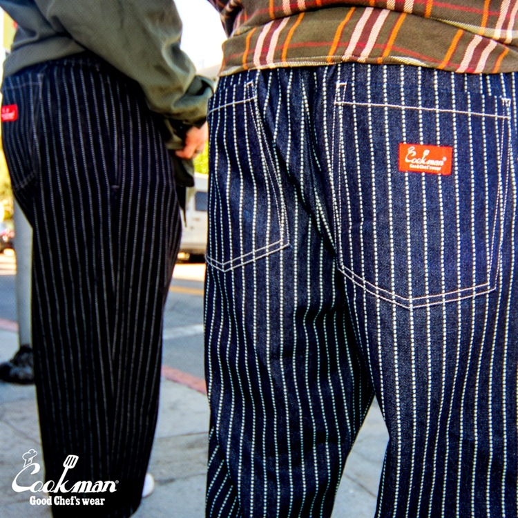 �����եѥ�� Chef Pants Semiwide Wabash Denim Black