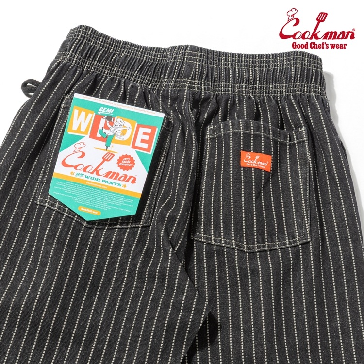 �����եѥ�� Chef Pants Semiwide Wabash Denim Black
