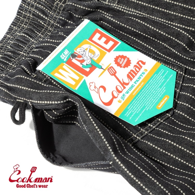 �����եѥ�� Chef Pants Semiwide Wabash Denim Black