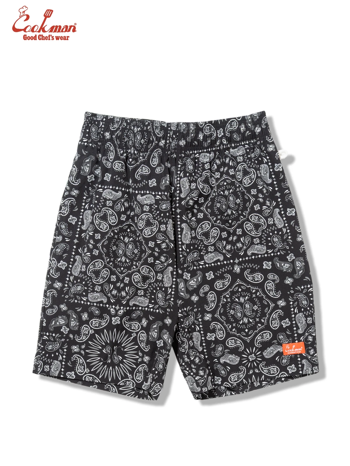 �����եѥ�� Chef Pants Short Light Paisley Black
