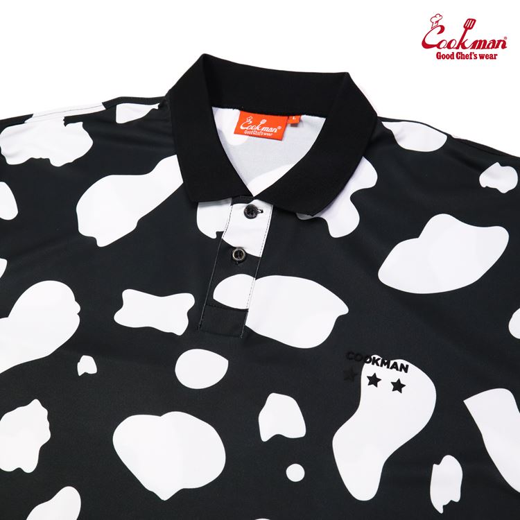 �ݥ������ Polo Shirts Cow Black
