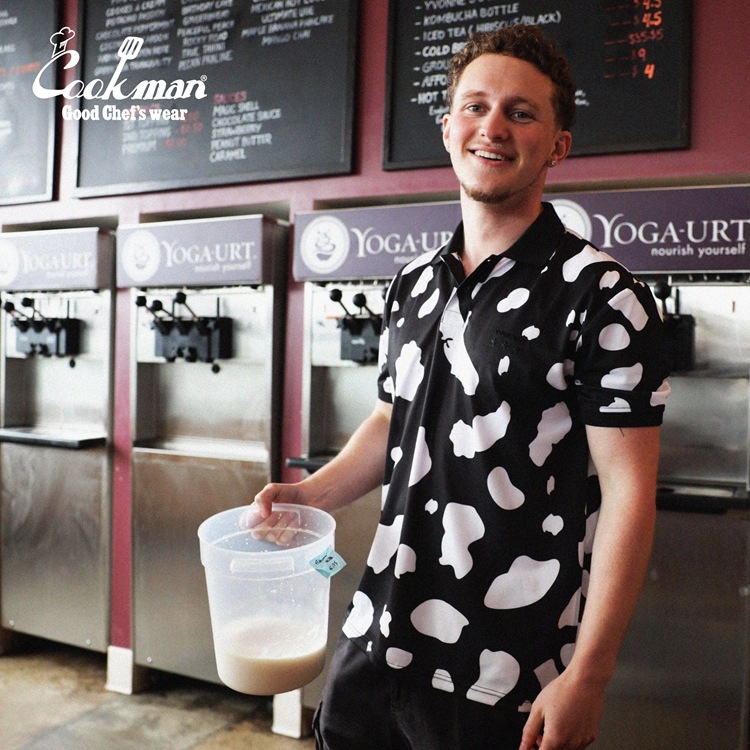�ݥ������ Polo Shirts Cow Black