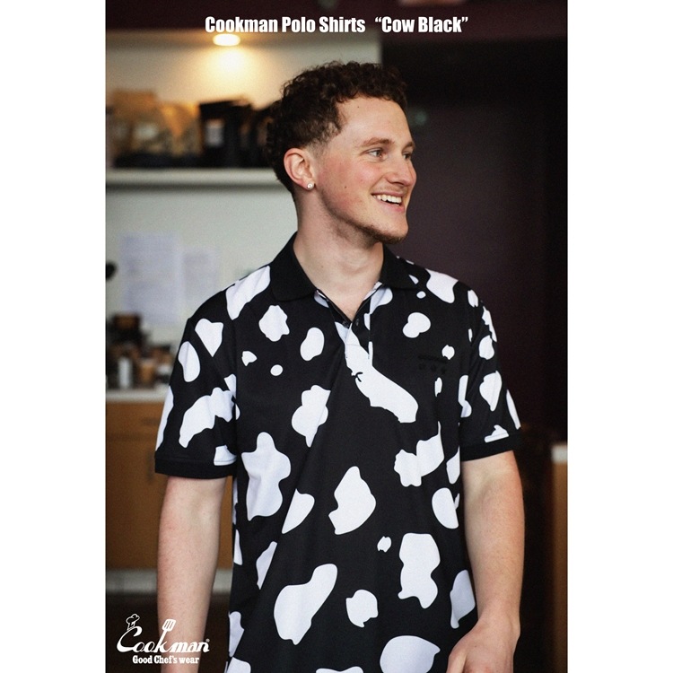 �ݥ������ Polo Shirts Cow Black