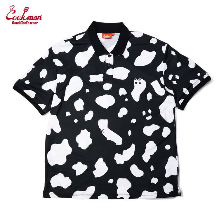 �ݥ������ Polo Shirts Cow Black