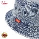 �Х��åȥϥå� Bucket Hat Snow Washed Denim FAT Blue