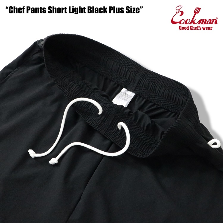 եѥ Chef Pants  Short Light Black Plus Size