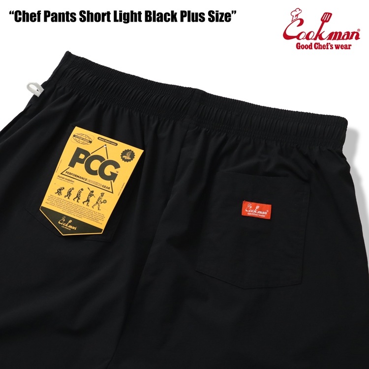 եѥ Chef Pants  Short Light Black Plus Size