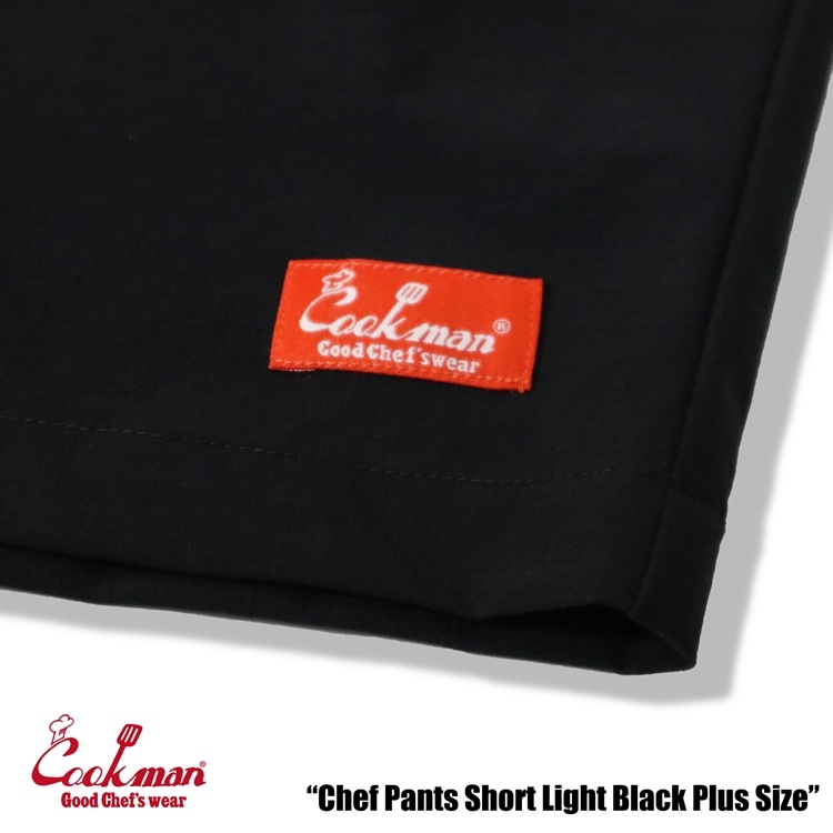եѥ Chef Pants  Short Light Black Plus Size
