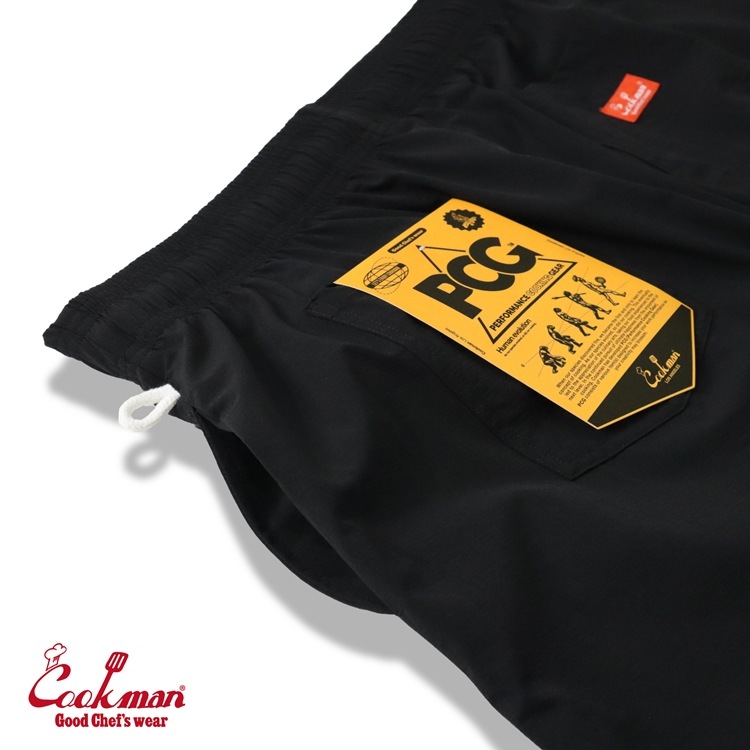 եѥ Chef Pants  Short Light Black Plus Size