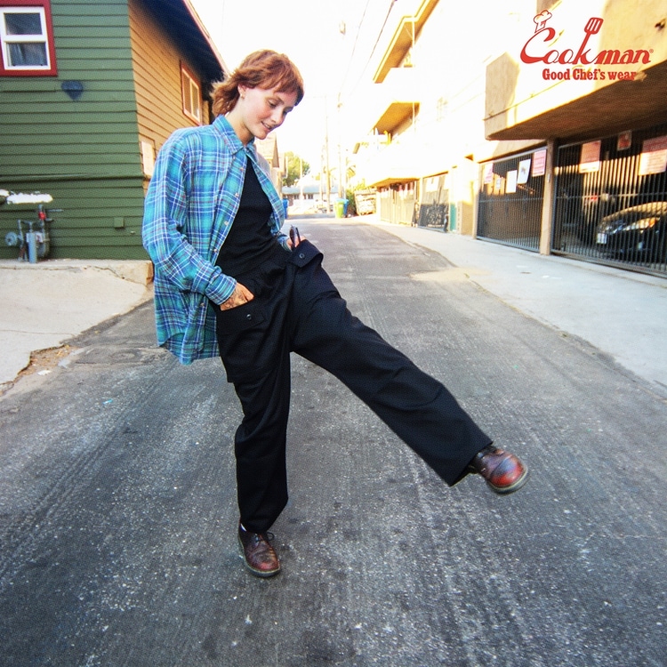 󥭡ѥ Monkey Pants Herringbone Black