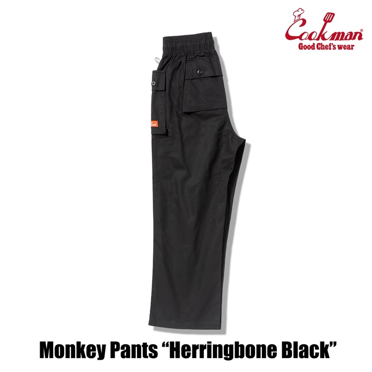 󥭡ѥ Monkey Pants Herringbone Black