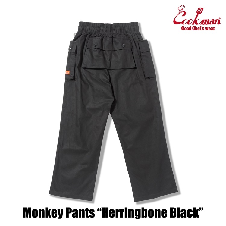 󥭡ѥ Monkey Pants Herringbone Black