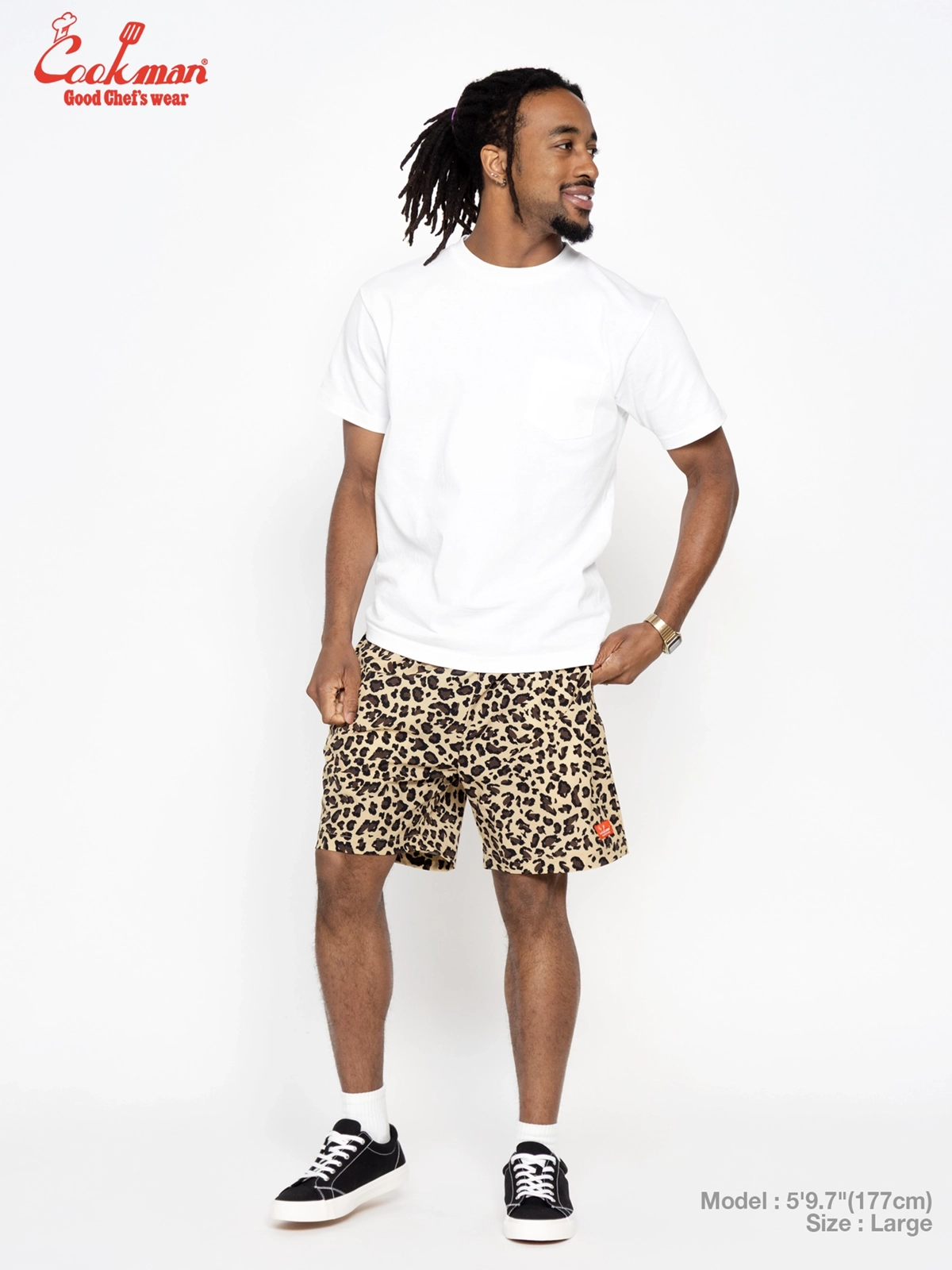 �����եѥ�� Chef Pants Short  LightLeopard Beige